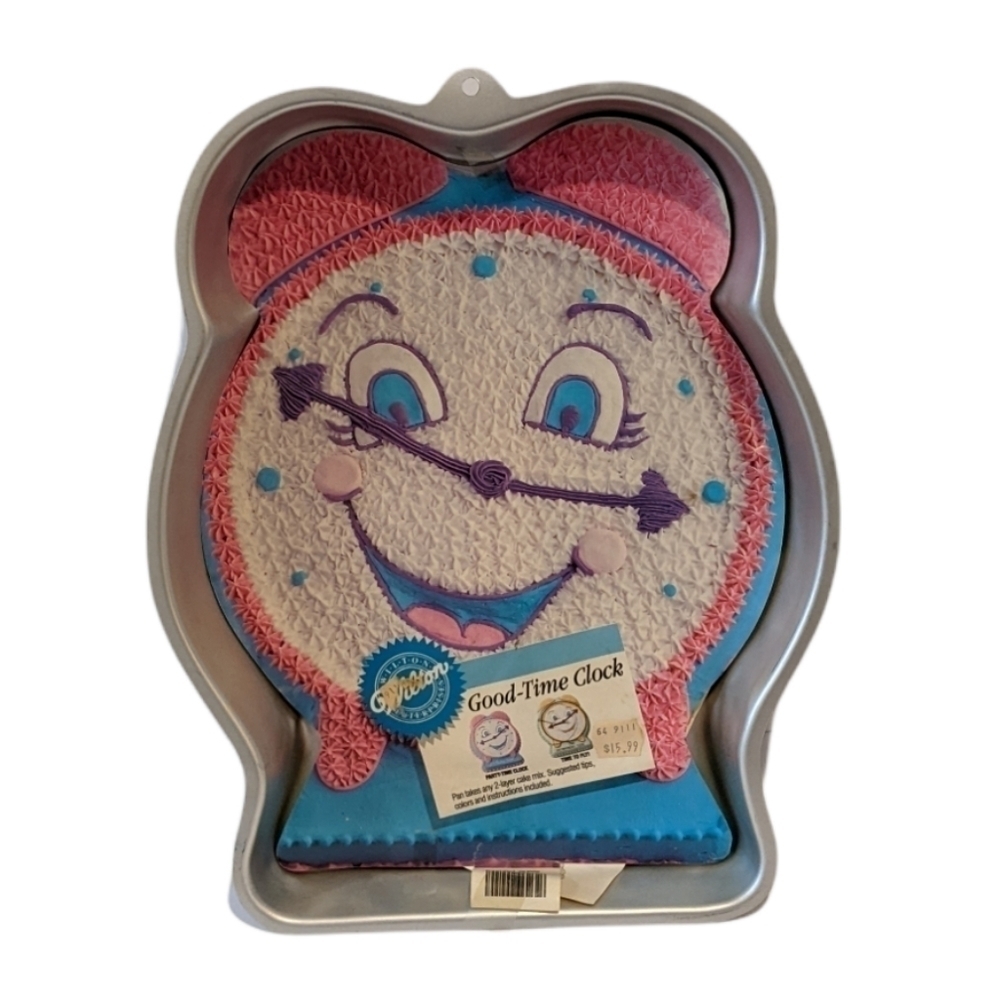 Vintage Wilton Good Time Clock Cake Pan 2105-9111 Retirement